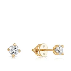 0.50ct TW Diamond Stud Earrings in 18ct Yellow Gold Earrings