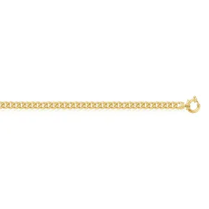 9ct Yellow Gold Silver Filled 19CM Curb Bracelet