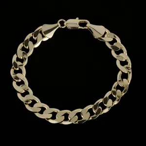 9mm Gold Filled Bonded Cuban Curb Bracelet 6/8/9 Inches