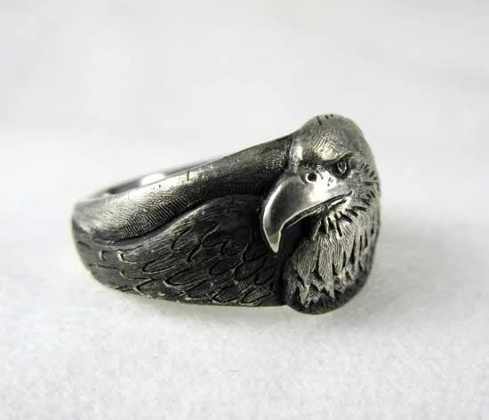 Bald Eagle Ring Sterling Silver