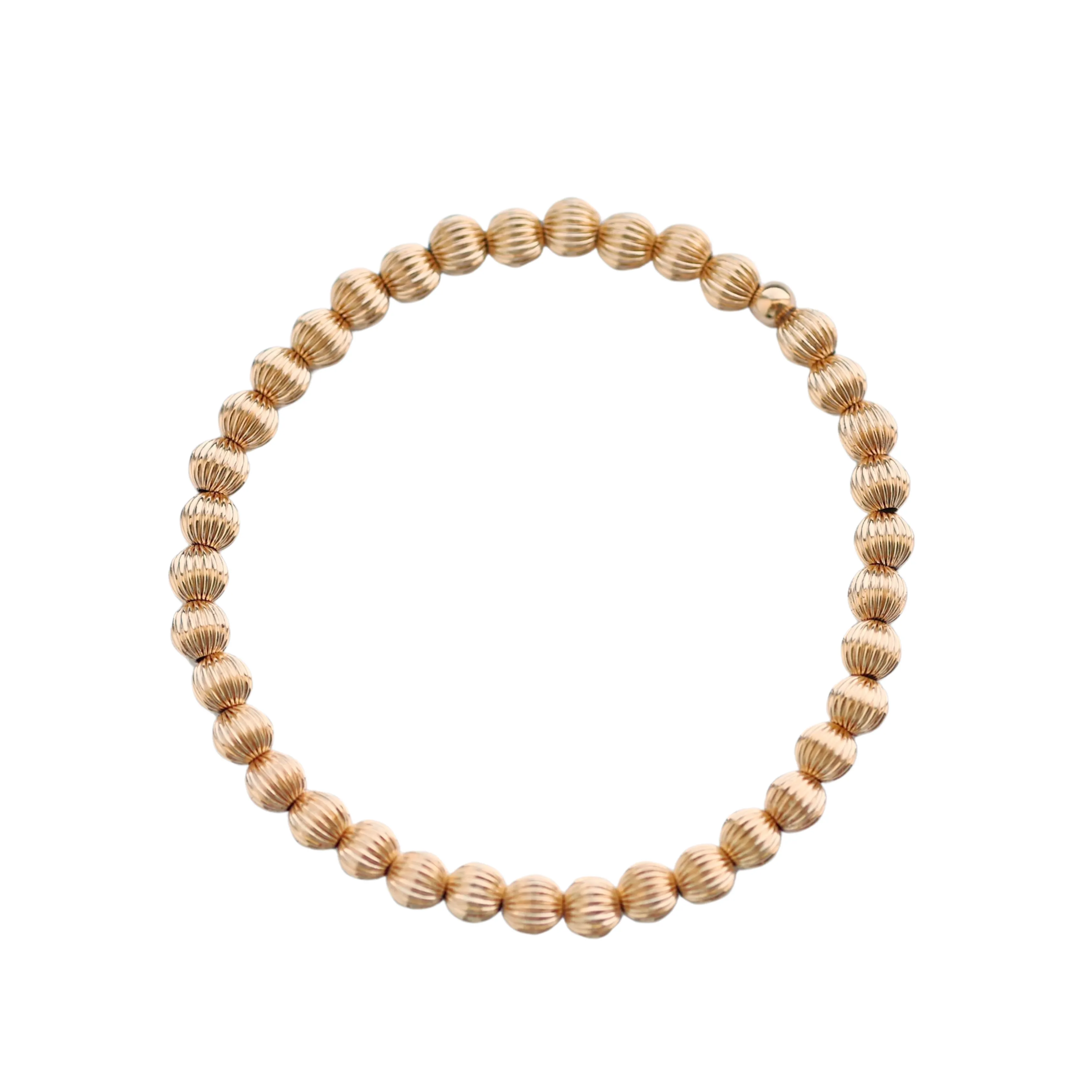 bara boheme | tarnishproof/waterproof corrugated "SOPHIE" beaded Bracelets