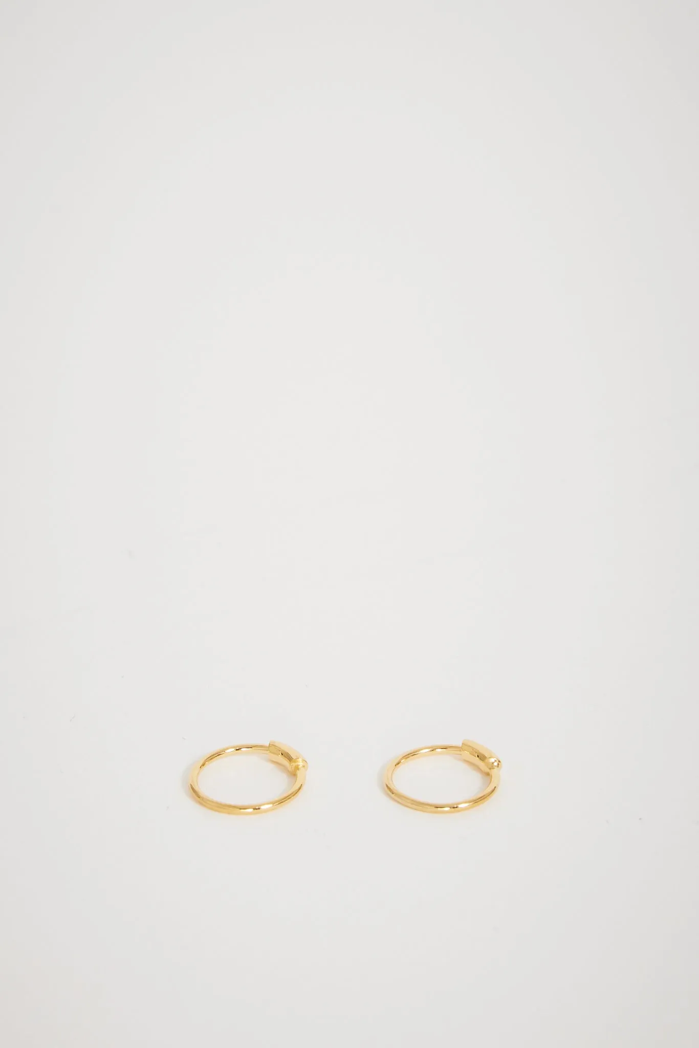 Basic Hoop XS Earrings Pair Gold