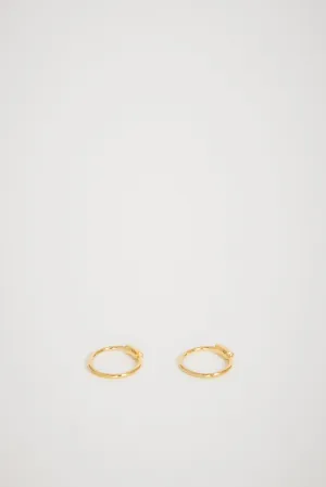 Basic Hoop XS Earrings Pair Gold