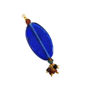 Blue 2 Pcs Glass Charms Pendants New Trend, Unbeatable Price on Sale