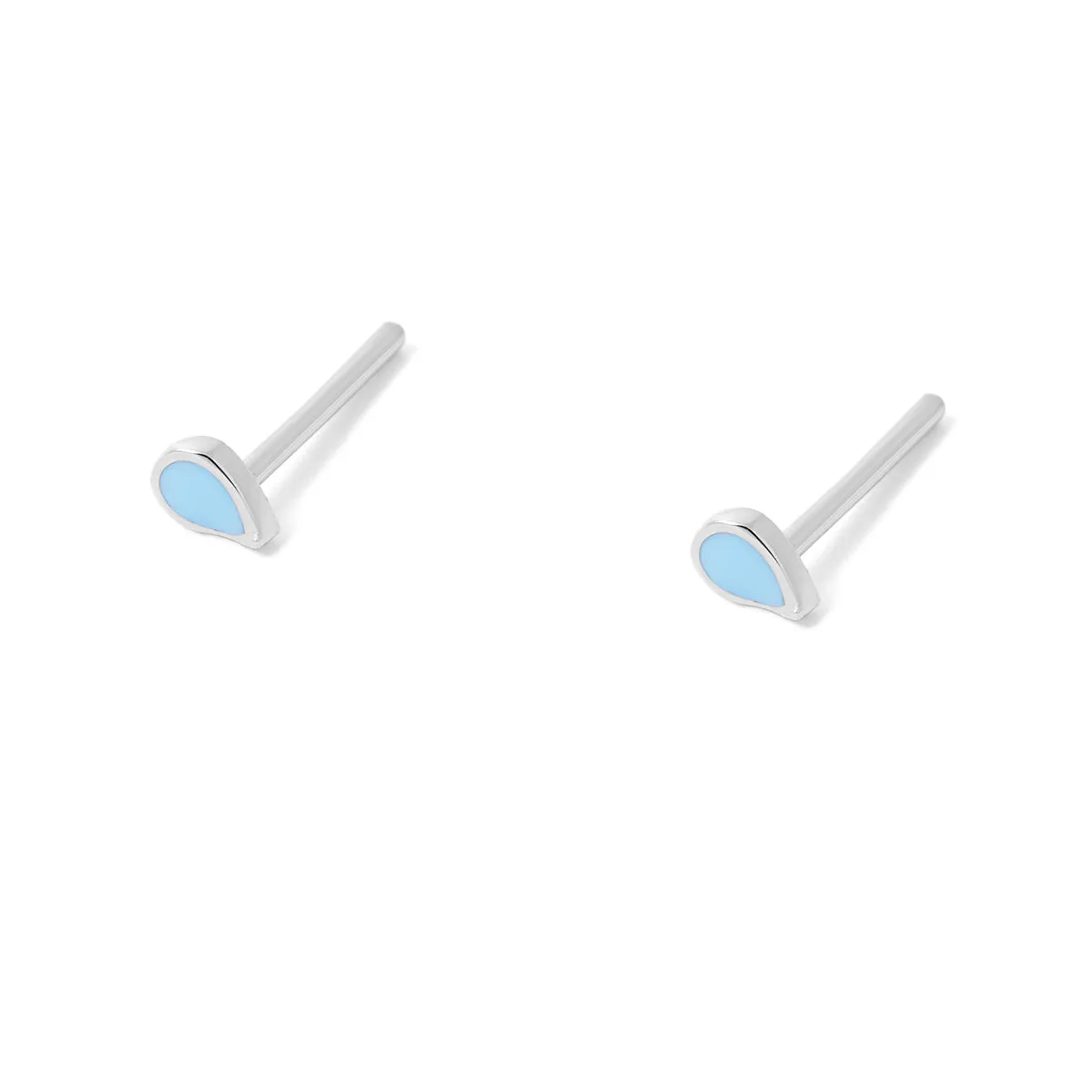 Blue Tear Studs Earrings