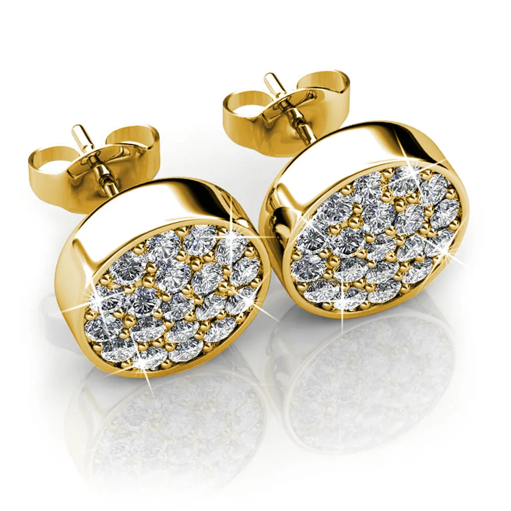 Boxed Pave Earrings Set Embellished with SWAROVSKI Crystals