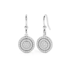 Bring To Light Earwire Earrings 1 Natural Diamonds in White Gold