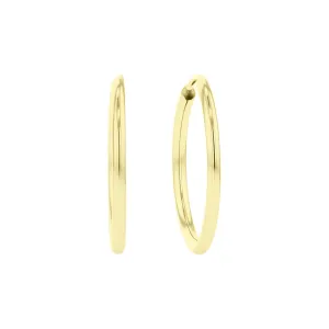 Chatham Gold Hoop Earrings - 15mm