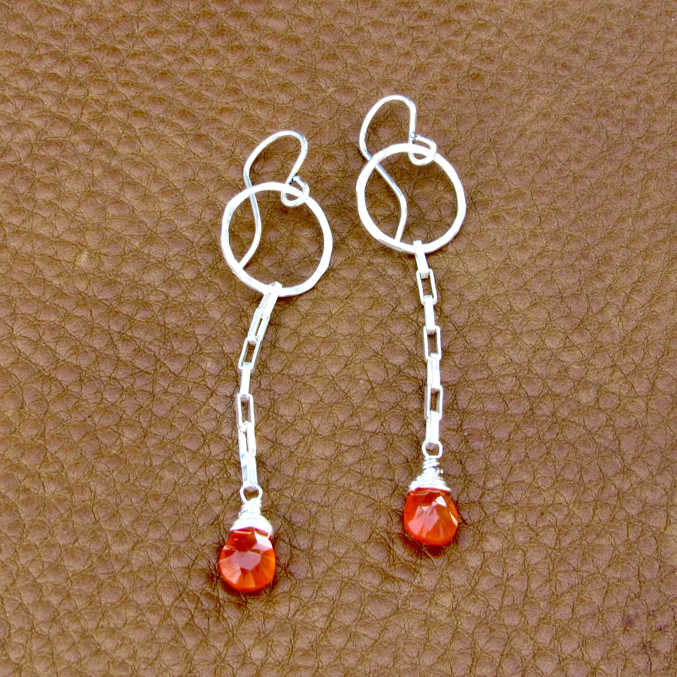 Circle Chain Earrings