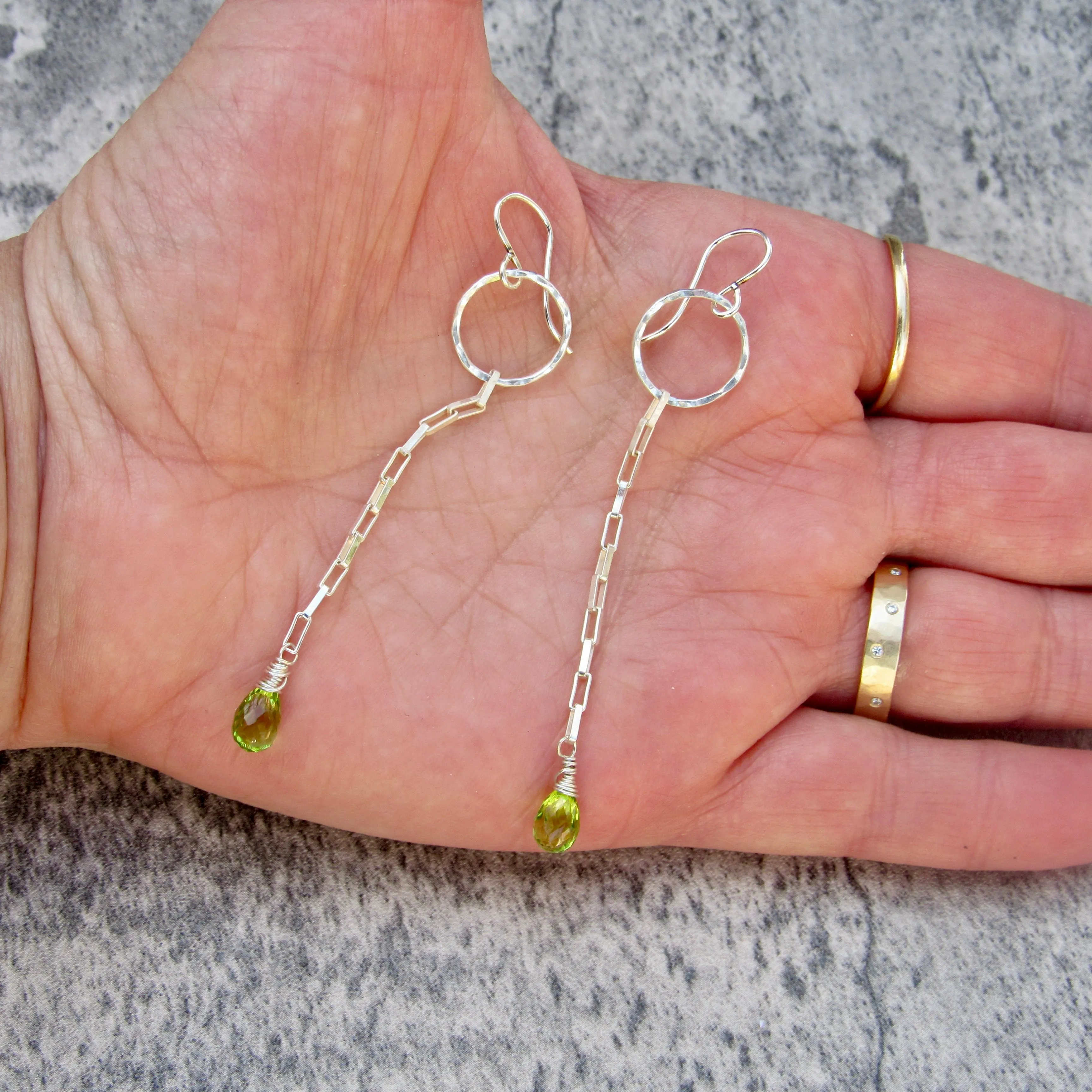 Circle Chain Earrings