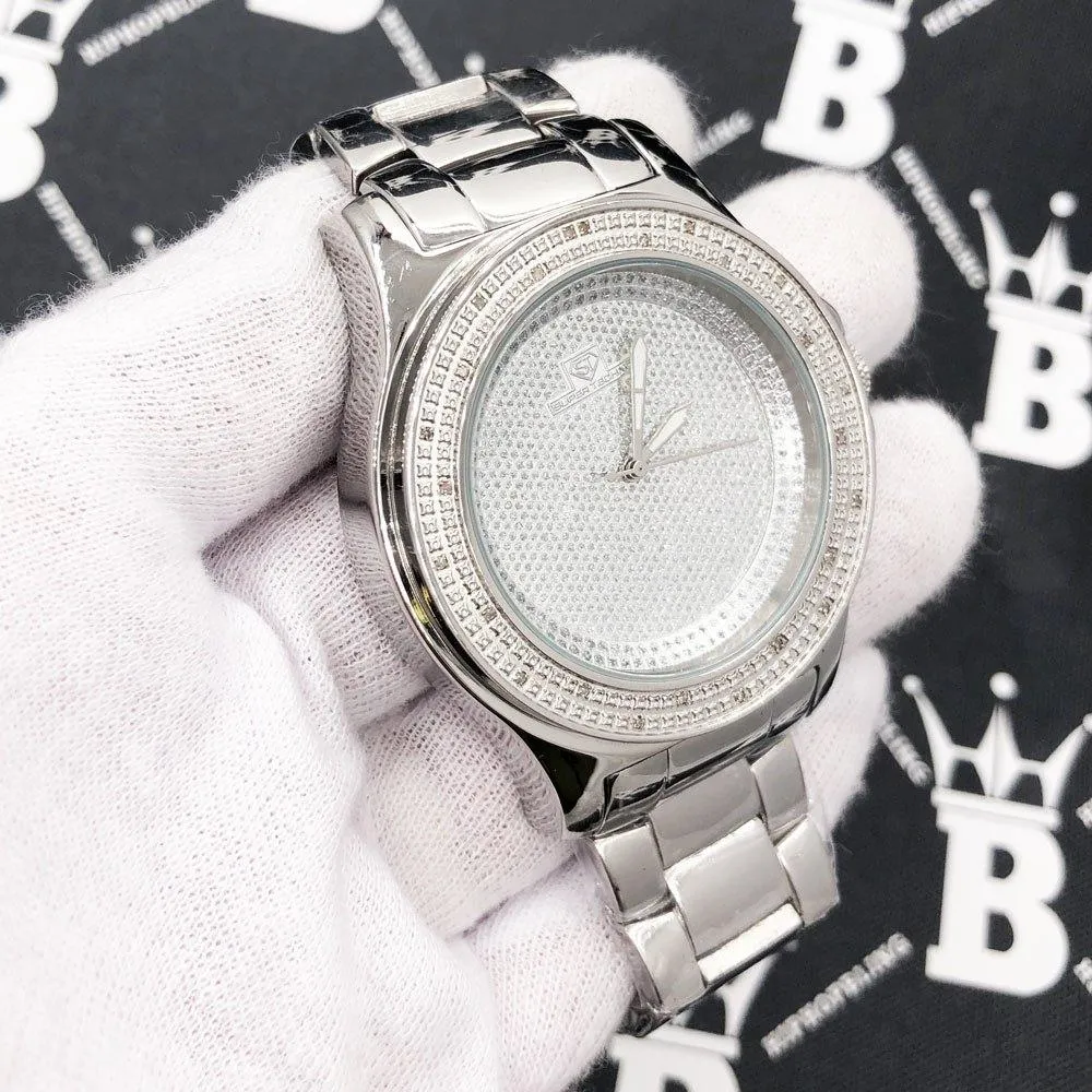 Classic .25 Carat Diamond Hip Hop Watch Bling Bling