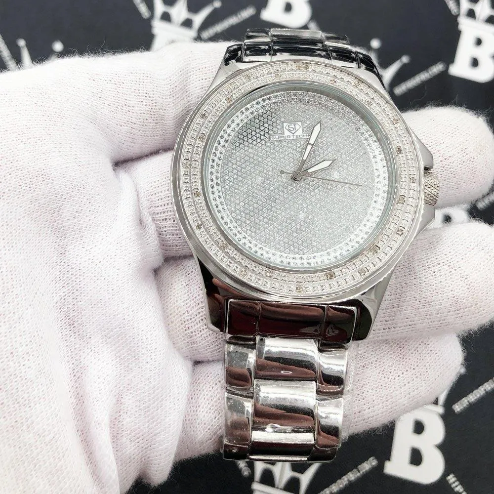 Classic .25 Carat Diamond Hip Hop Watch Bling Bling