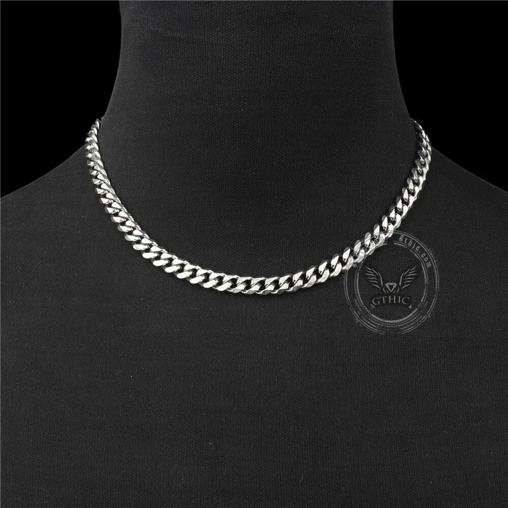 Classic Cuban Link Stainless Steel Chain Necklace