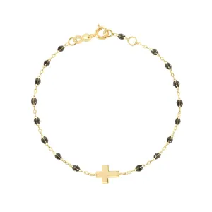 Classic Gigi Side Cross Bracelet (Rose Gold)