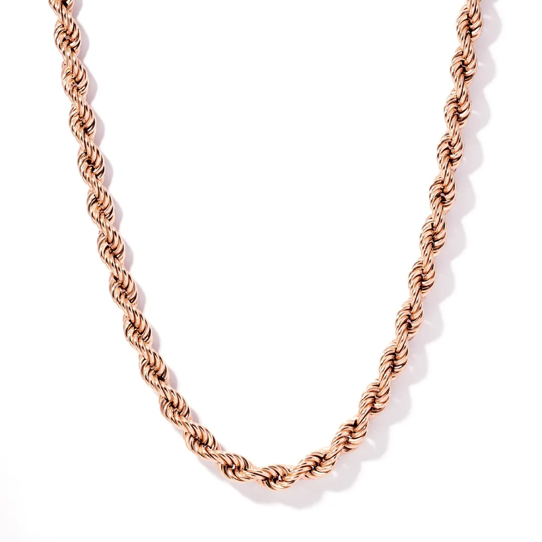 Classic Rope Chain - Rose Gold