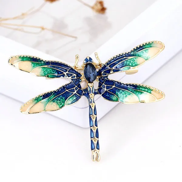 Delicate Color Dragonfly Brooch 精致彩色蜻蜓胸针