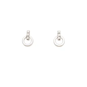 Diamond drop earrings