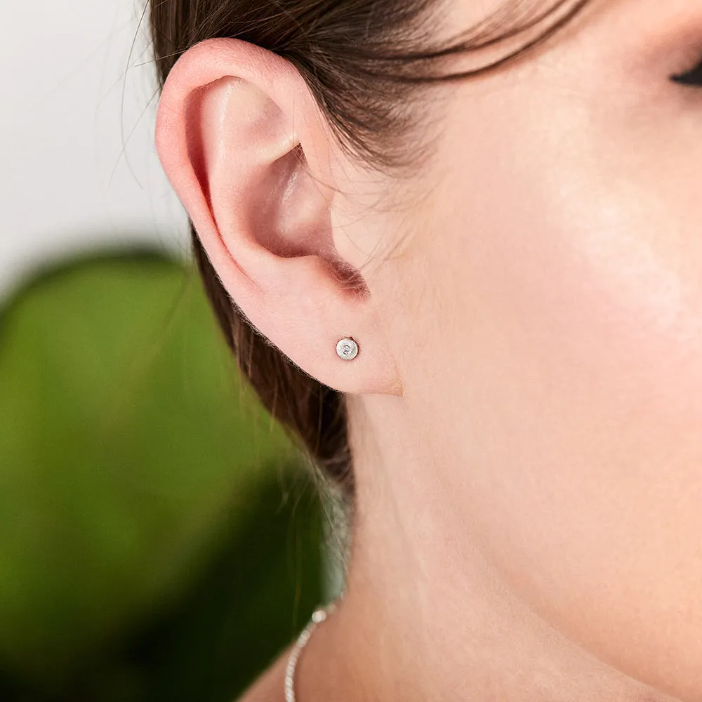 Diamond Rise Stud Earrings