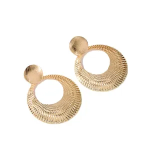 Exquisite Vienna Verve Metal Circular Earrings for Women