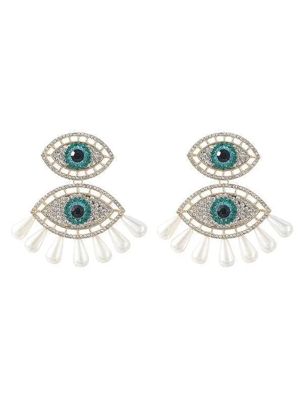 Eye Pearls Earrings