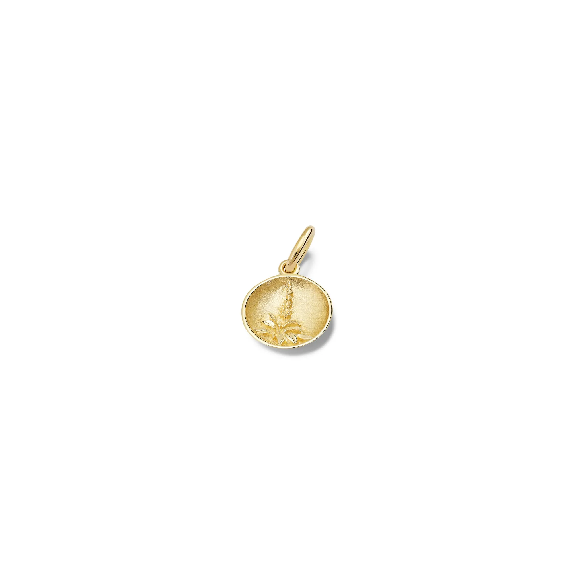 Foxglove Necklace Pendant Yellow Gold