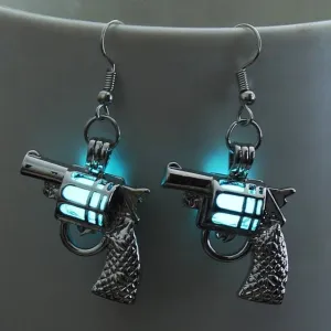 Glow-in-the-dark Pistol Earrings