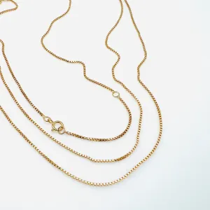 Gold-Filled Box Chain - 16"