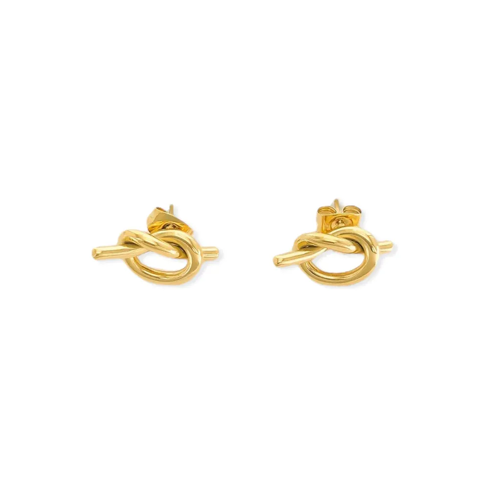 Gold Knot Earrings