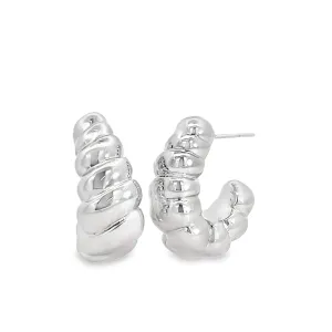 High End Exclusive Small Round Twisted Earrings