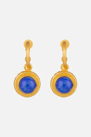 KAMEO LAPIS STONE EARRINGS MULTI