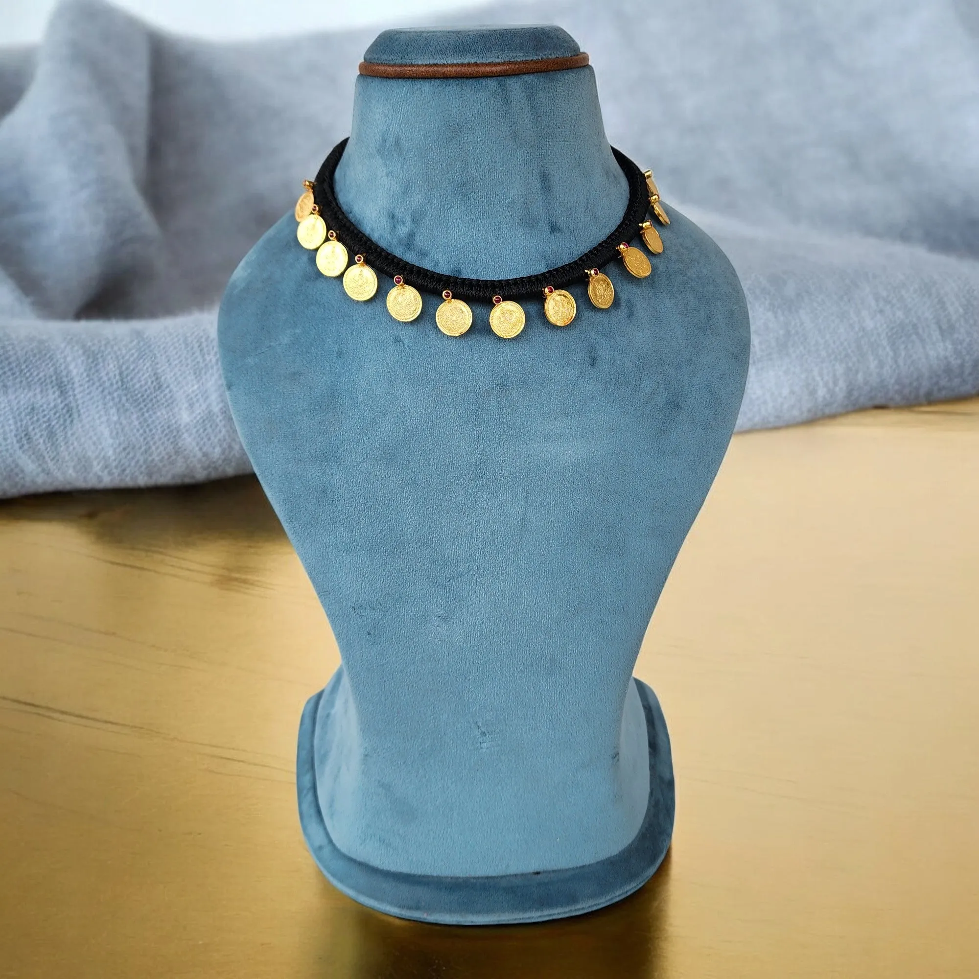 Kempu Kasu Necklace Set