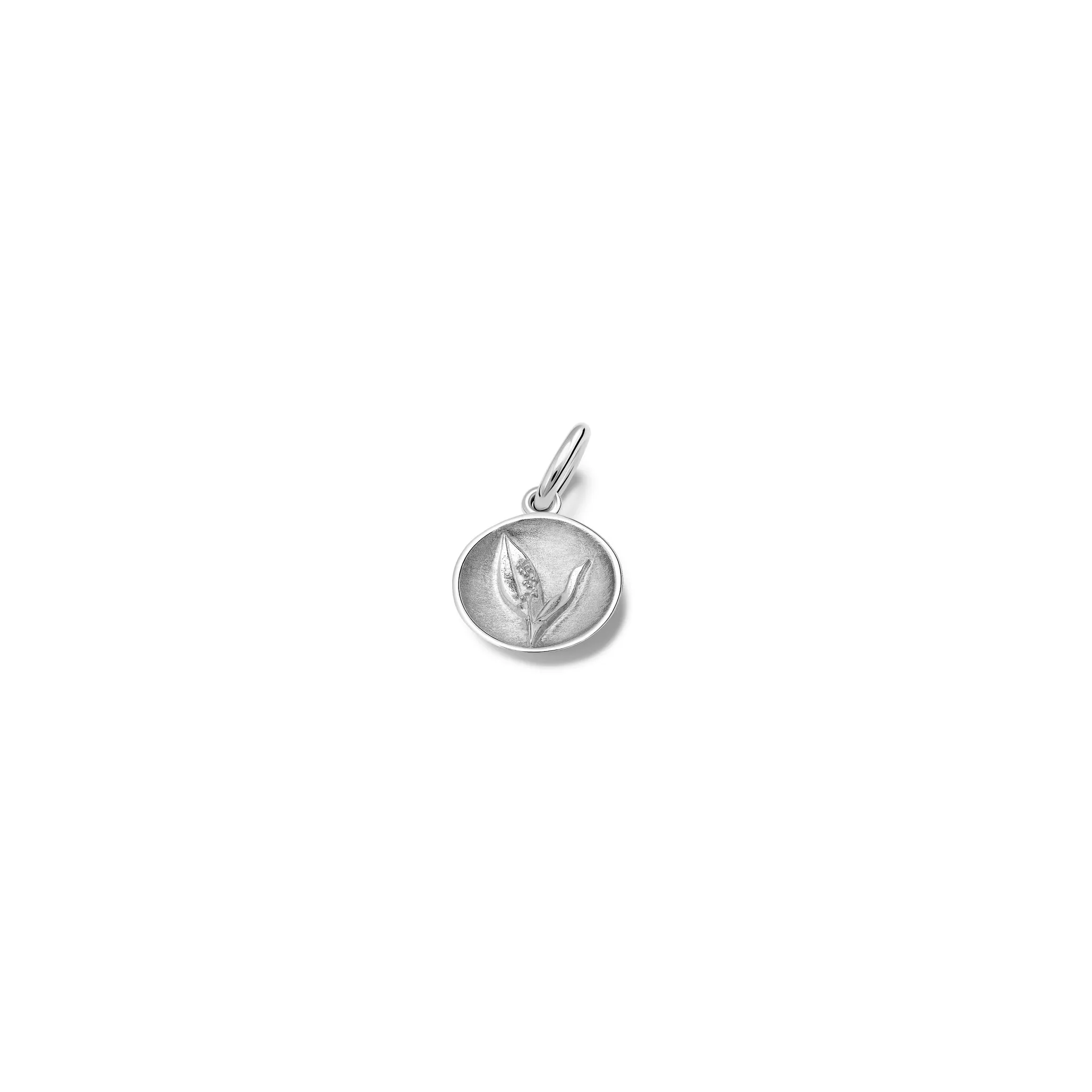 Lily of the Valley Necklace Pendant Silver