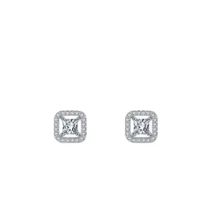 Luxurious S925 Silver Hollow Zircon Earrings for Women, Popular Cross Border Jewelry