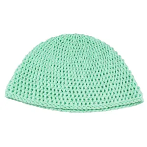 Mint Green Crochet Beanie Hat Medium/Large - JMCH09