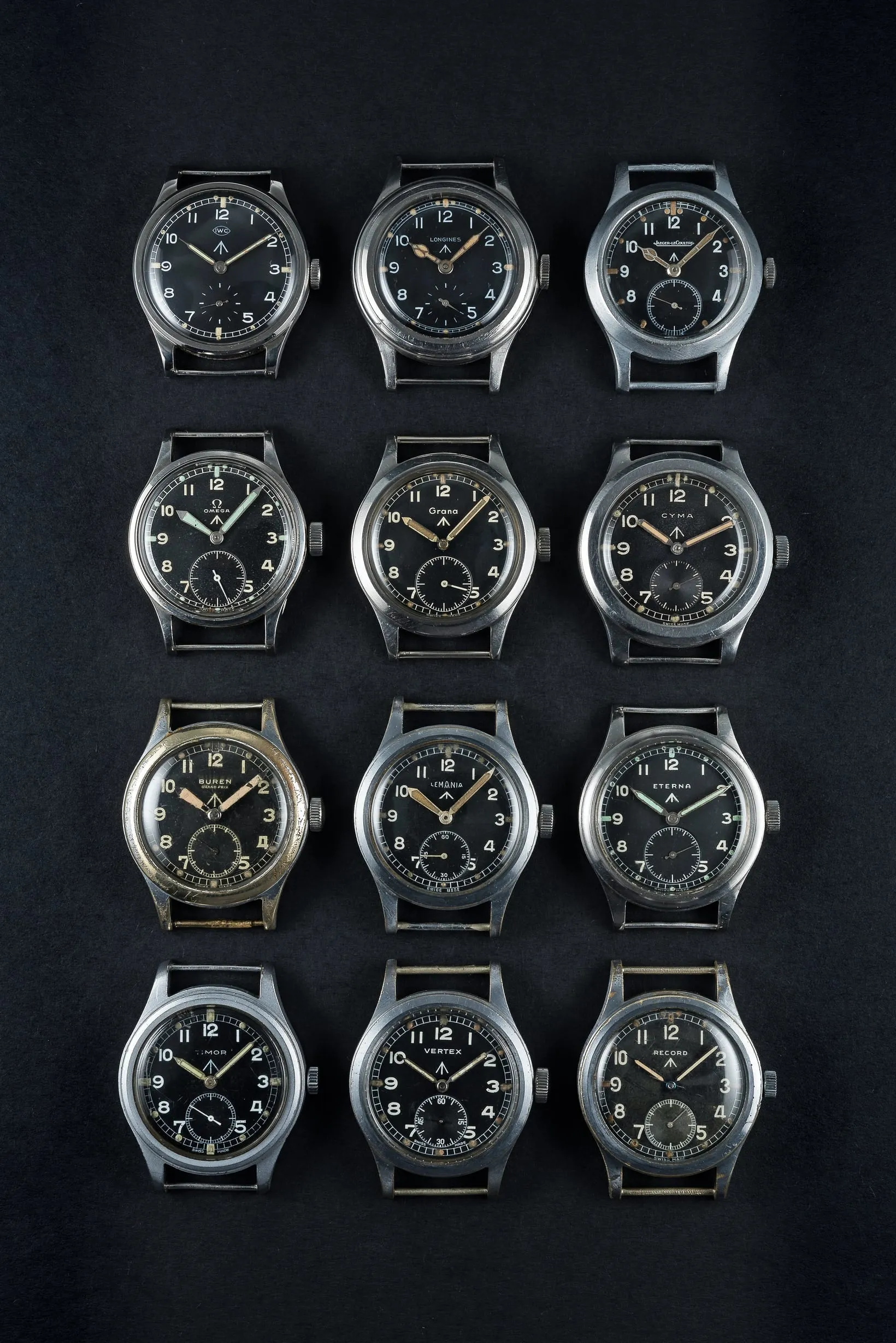 MWC 1940s/1950s "Dirty Dozen" Pattern General Service Watch with Automatic Self Winding Mechanical Movement