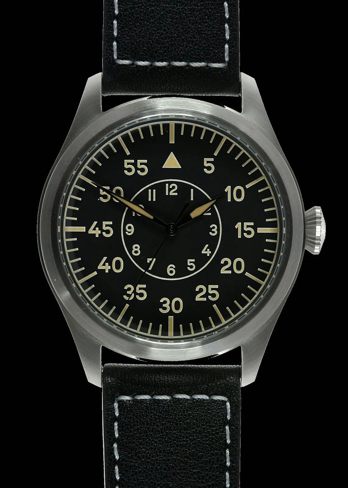 MWC Classic 46mm Limited Edition XL Luftwaffe Pattern Military Aviators Watch (Retro Dial Version) with Sapphire Crystal