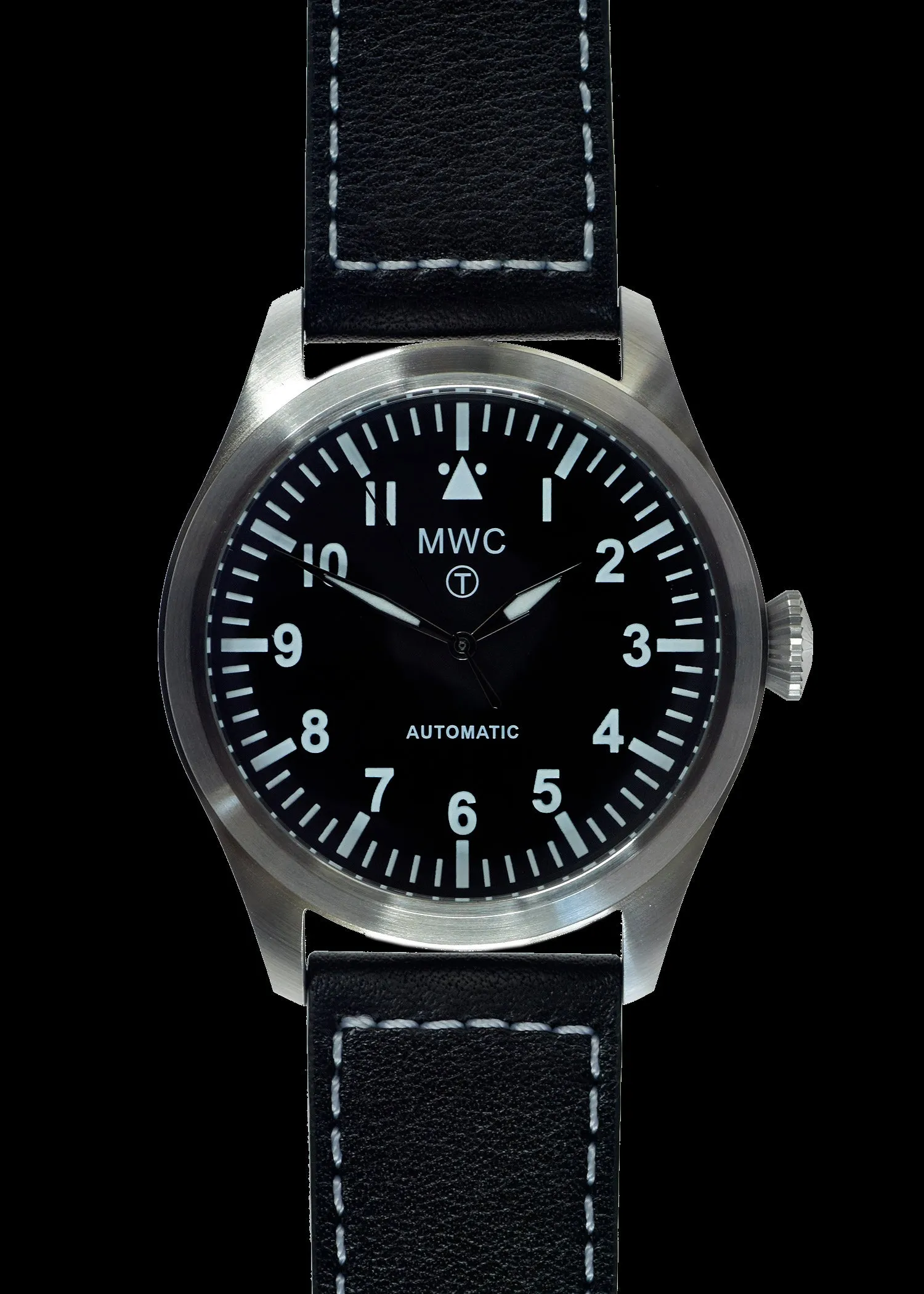 MWC Classic 46mm Limited Edition XL Military Pilots Watch with Sweep Second Hand