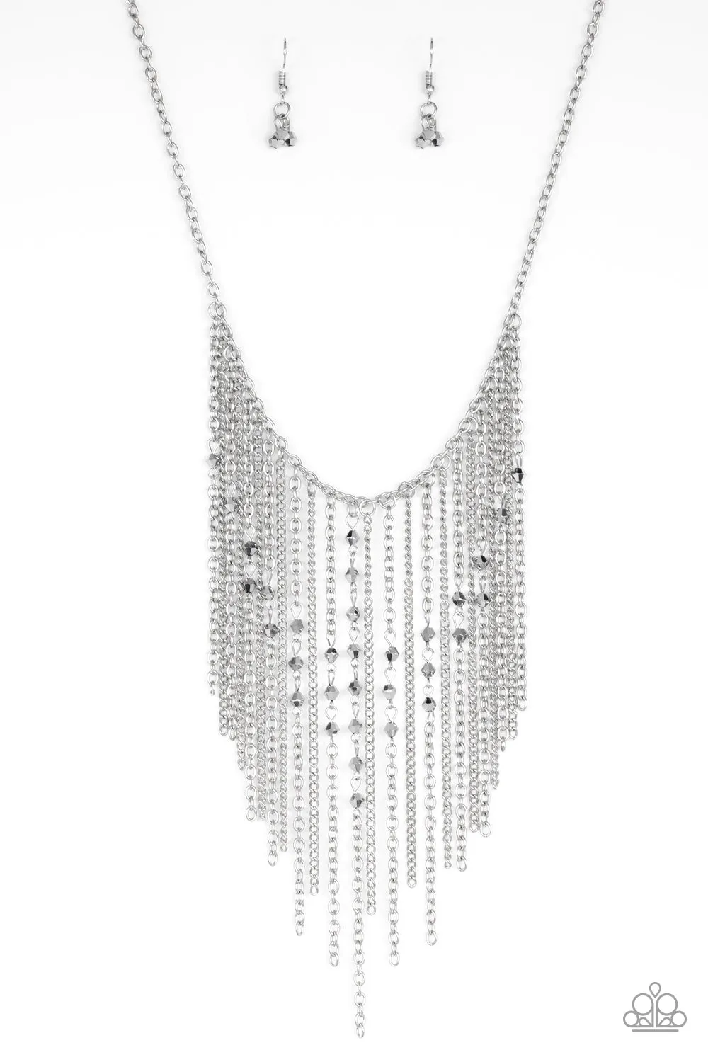 Necklace First Class Fringe - Silver LOP N96