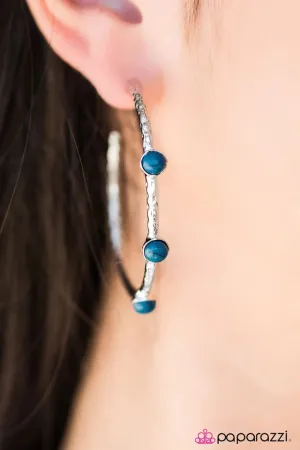 Paparazzi Earring ~ Aint No Rodeo - Blue