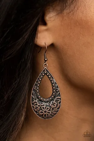 Paparazzi Earring ~ Organically Opulent - Copper