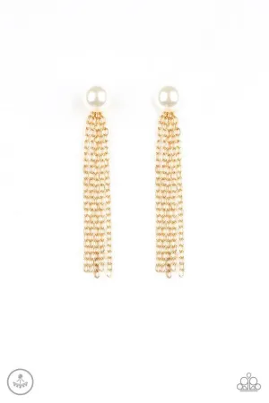 Paparazzi Earring ~ Rebel Refinement - Gold