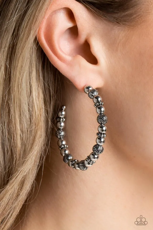 Paparazzi Earring ~ Rebuilt Ruins - Silver