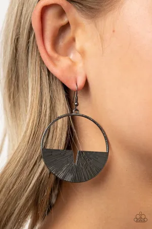 Paparazzi Earring ~ Reimagined Refinement - Black