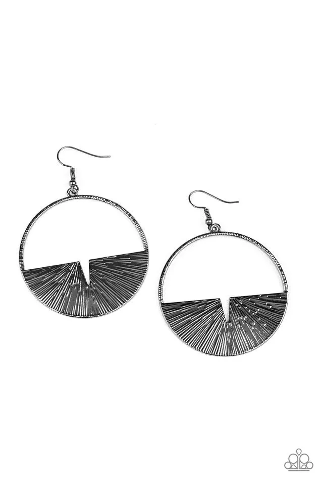 Paparazzi Earring ~ Reimagined Refinement - Black