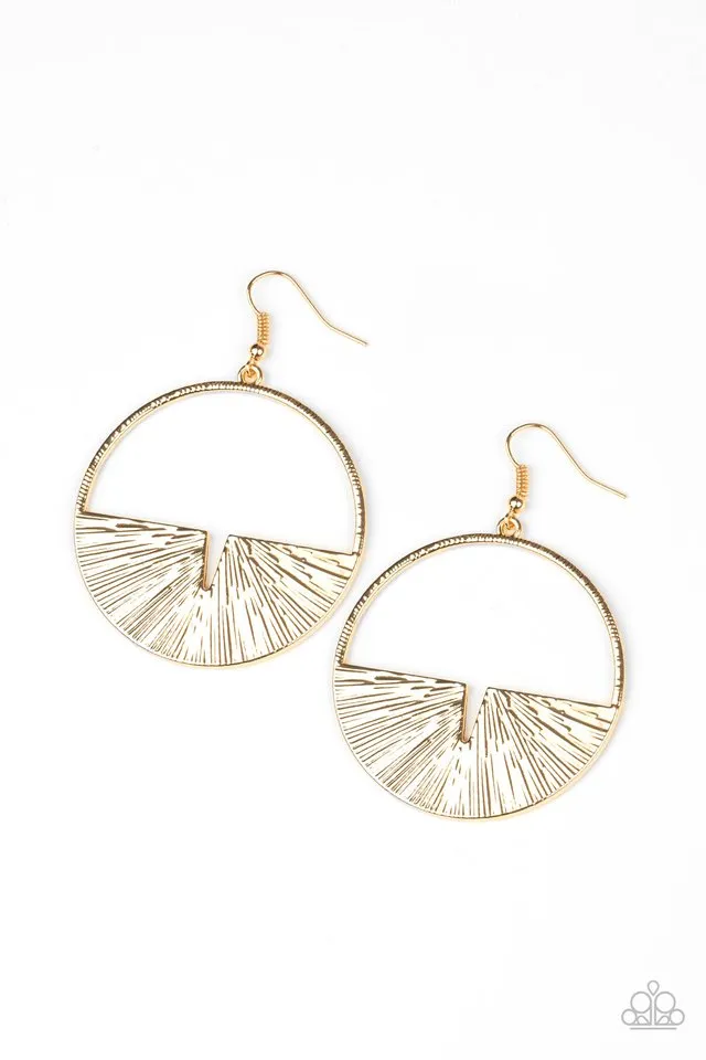 Paparazzi Earring ~ Reimagined Refinement - Gold