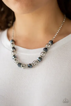 Paparazzi Metro Majestic Blue Necklace Set