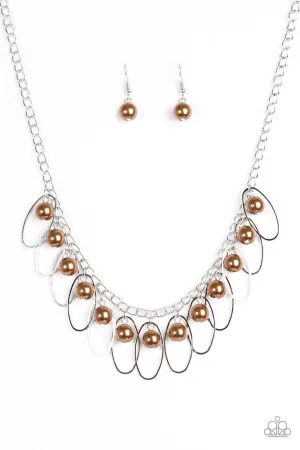 Paparazzi Necklace ~ Party Princess - Brown