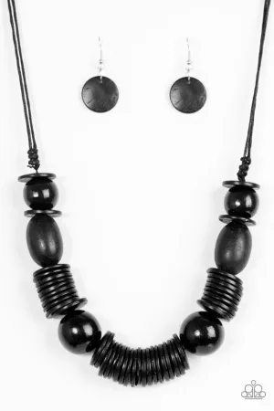 Paparazzi Necklace ~ You Better BELIZE It! - Black