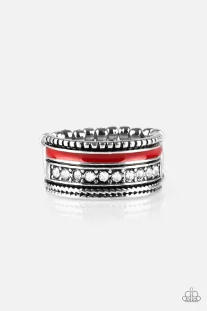 Paparazzi Ring ~ Rich Rogue - Red