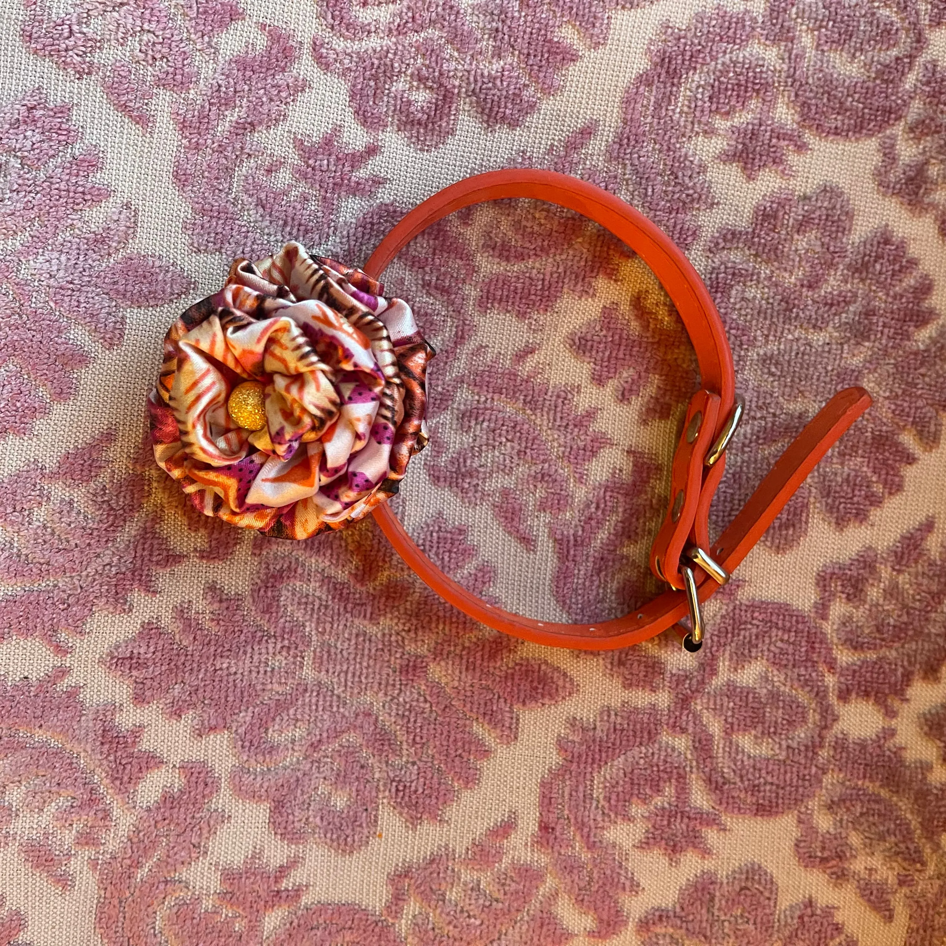 Poochella Bougainville Pet Collar